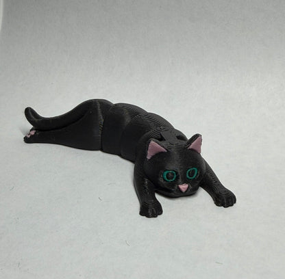Flexible cat keychain