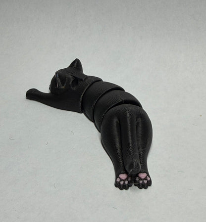Flexible cat keychain